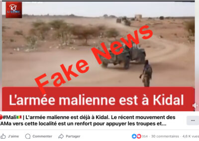 Mali : l’armée déjà entrée à Kidal ? Ces images datent 2020