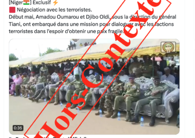 Niger : Faux, cette vidéo ne montre pas un forum de négociations avec les groupes terroristes au Niger