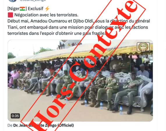 Niger : Faux, cette vidéo ne montre pas un forum de négociations avec les groupes terroristes au Niger