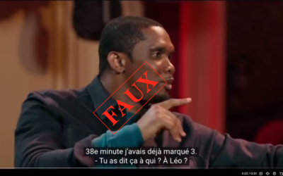 Faux, Samuel Eto’o n’a jamais marqué un triplé en une mi-temps avec l’Inter Milan   