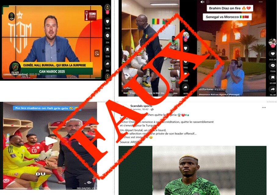 Retour sur les fausses informations qui ont émaillé la Coupe d’Afrique des nations 2025 au Maroc